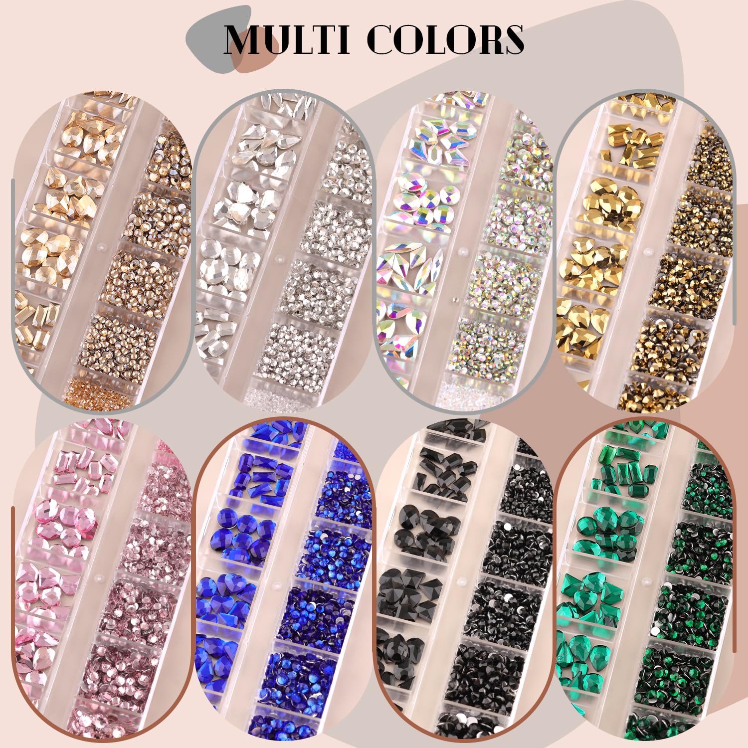 BELLEBOOST glittering gems for DIY nail art beginners and pros
