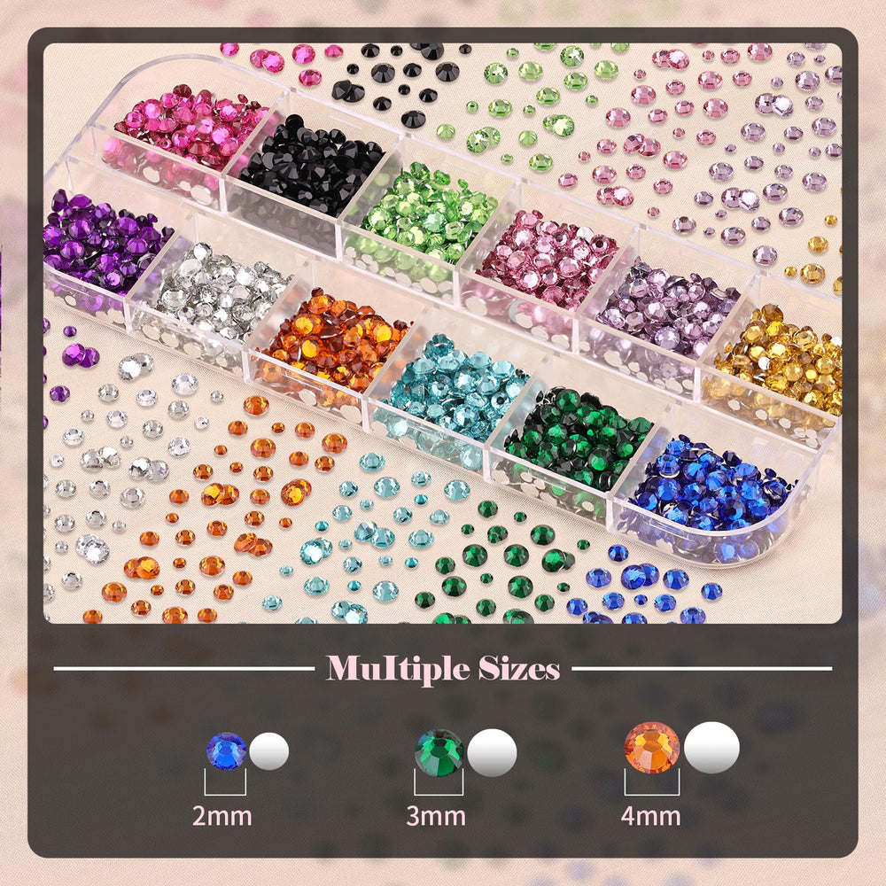 BELLEBOOST AB and crystal gems for sparkling nail art accents.