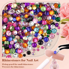 BELLEBOOST picker pencil and tweezer set for precise gem placement.