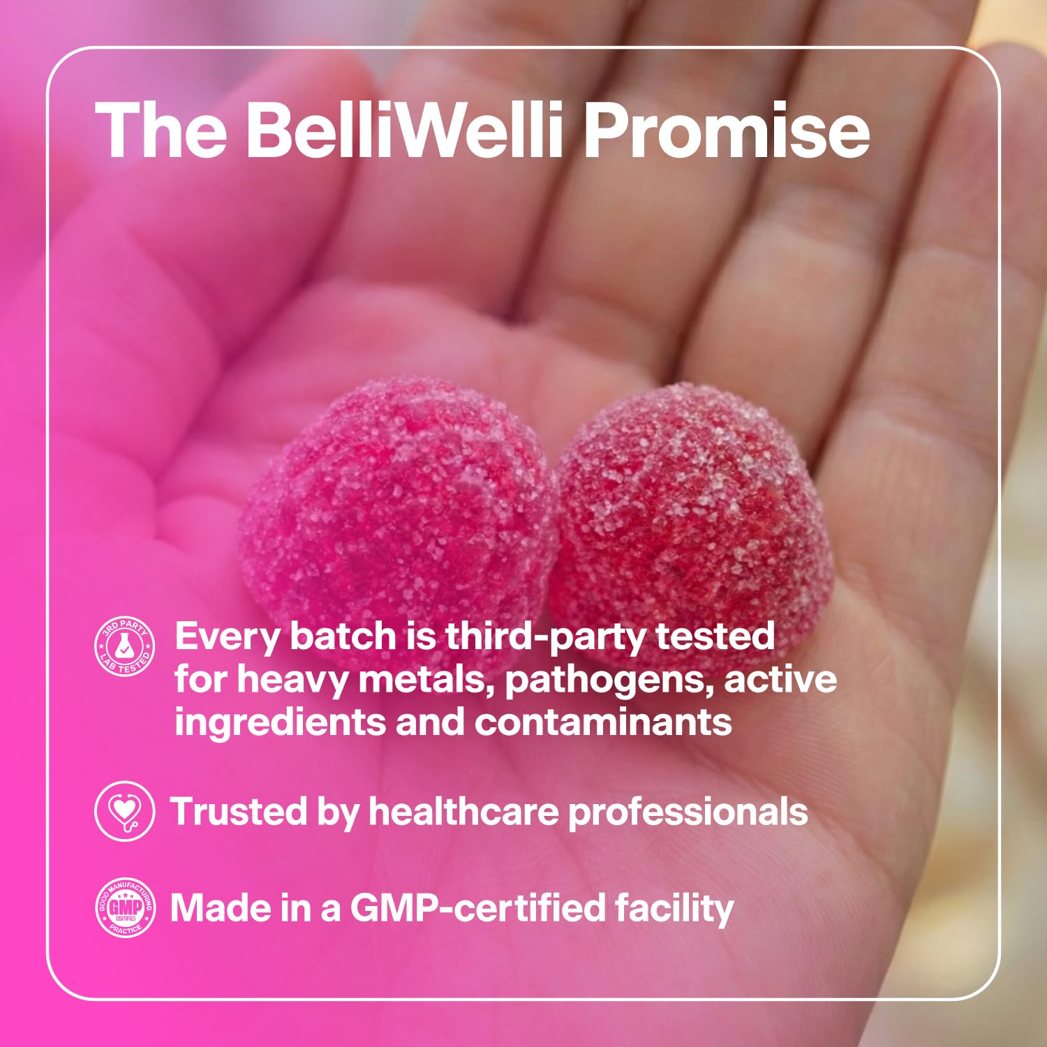 Belli Welli gummies used with GLP-1 for gentler digestion support.