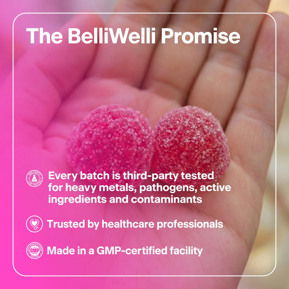Belli Welli gummies used with GLP-1 for gentler digestion support.