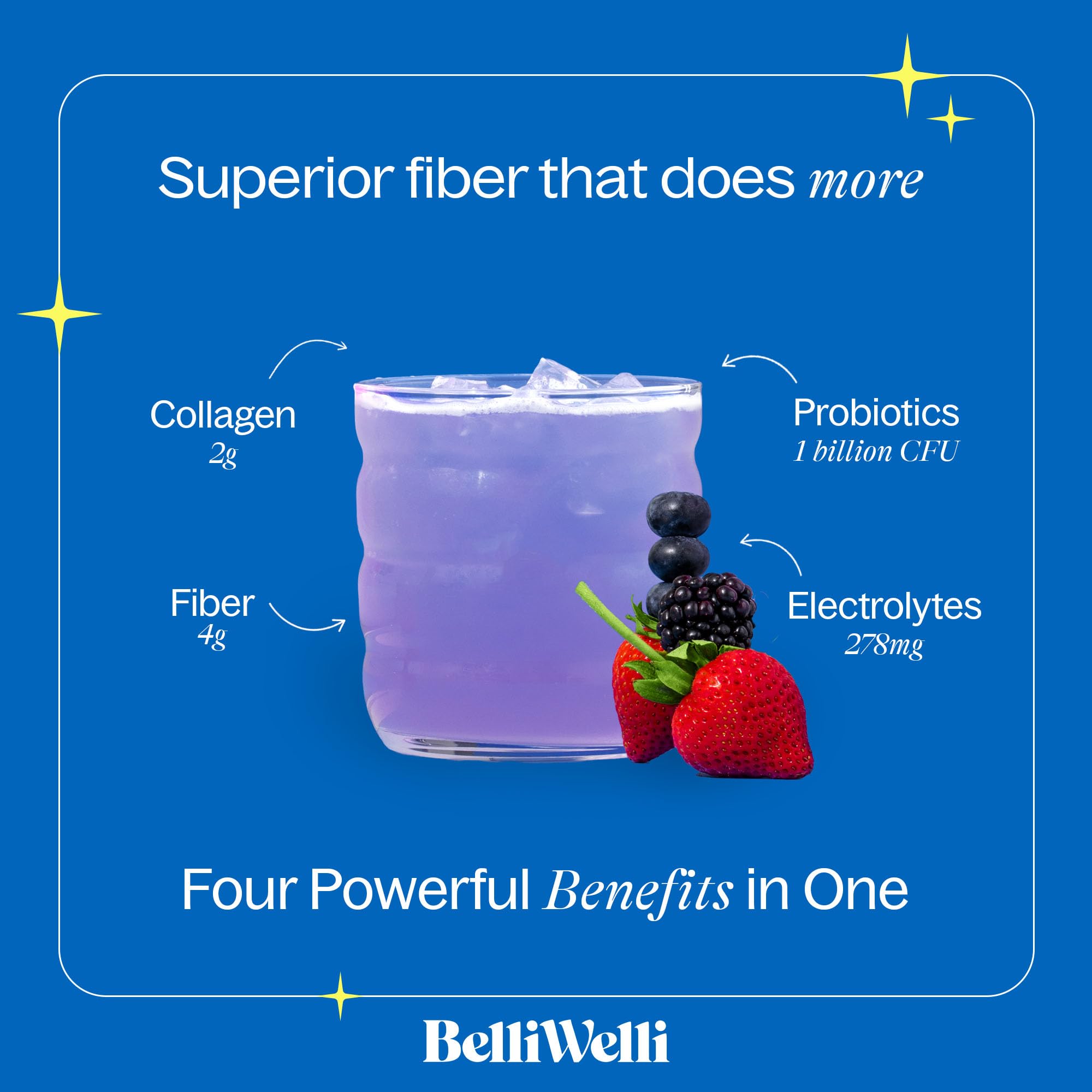 Belli Welli powder dissolves easily, smooth texture without aftertaste