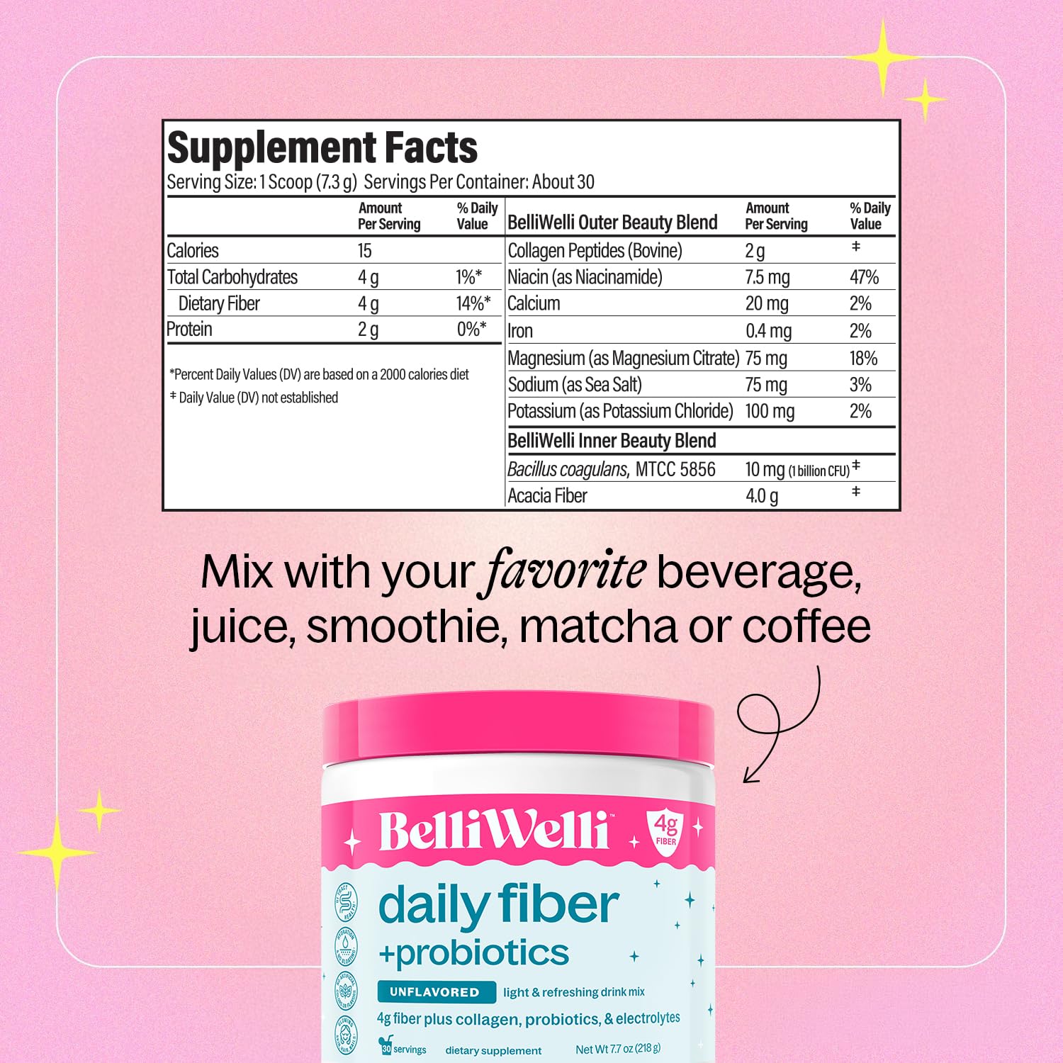 Sugar-free label on packaging highlighting low sugar per serving
