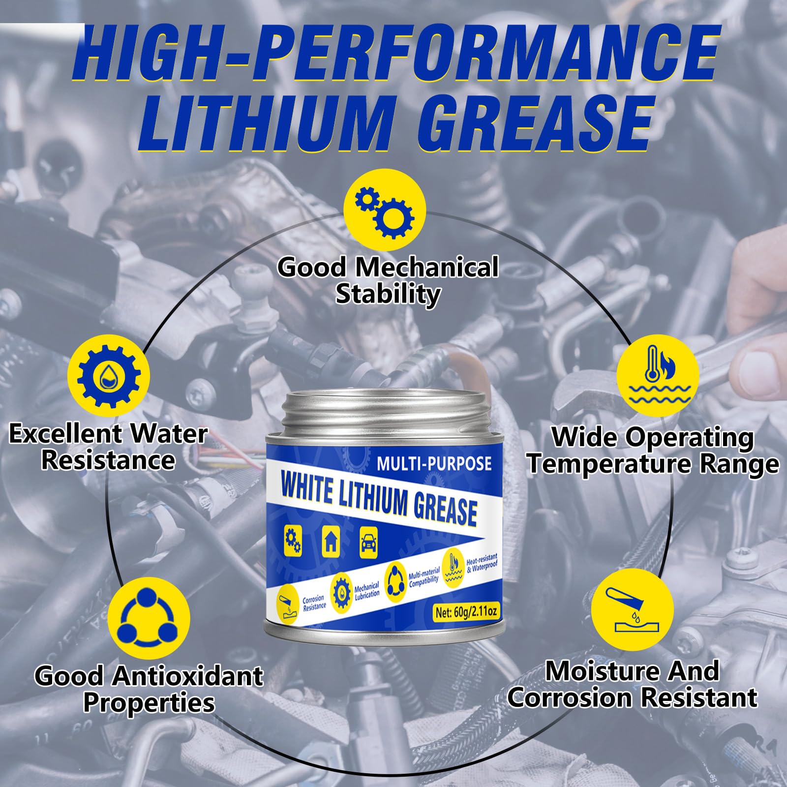 Bellisinno garage-door hinges lubricant protects metal surfaces and keeps openings smooth
