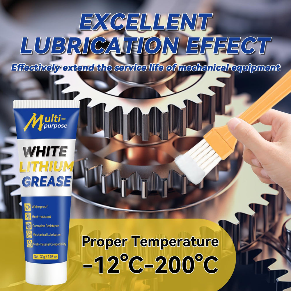Garage door hinges lubricated with Bellisinno grease for smooth operation.