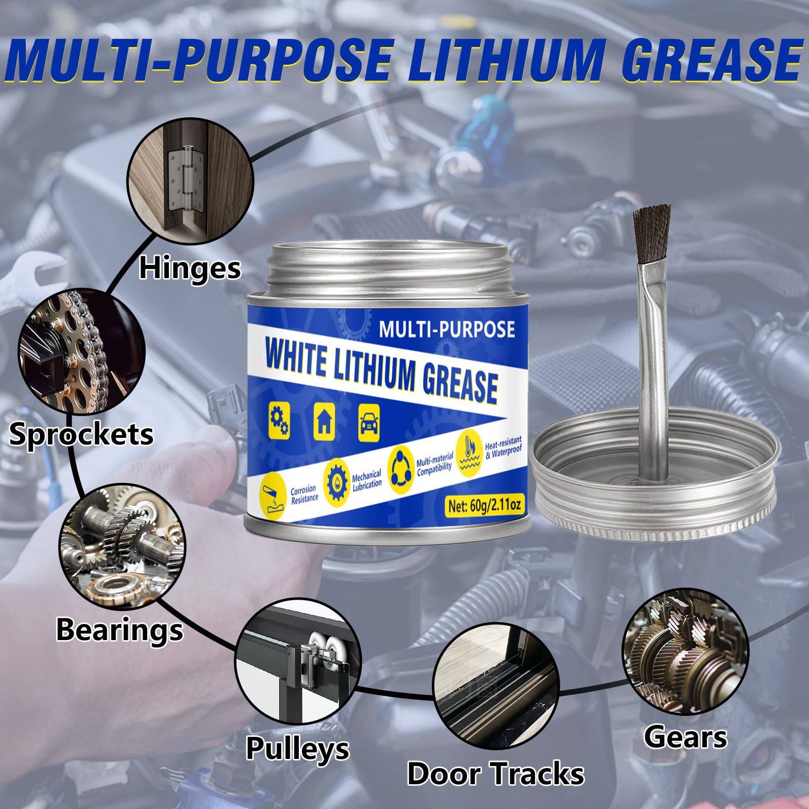 Bellisinno marine and outdoor use grease resists water exposure for durability
