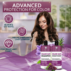 Bellisso Color Safe Conditioner tube seals color and adds shine