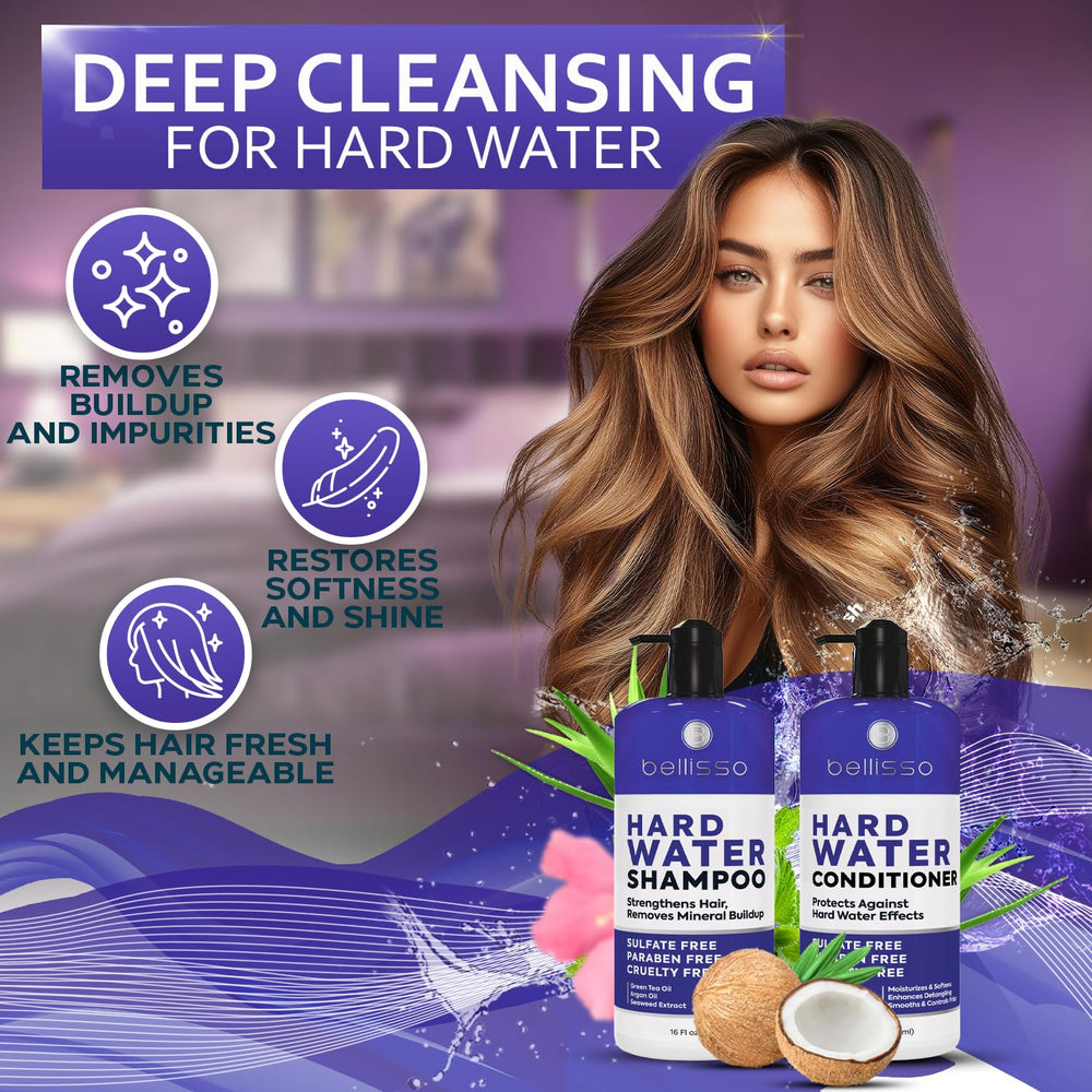 Bellisso salon-grade hair care presentation emphasizes premium quality and adaptable results.