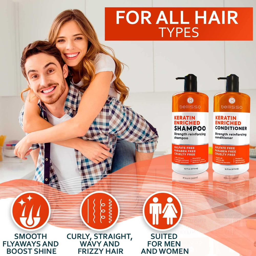 Bellisso silky hair strands close-up showing shine and improved manageability