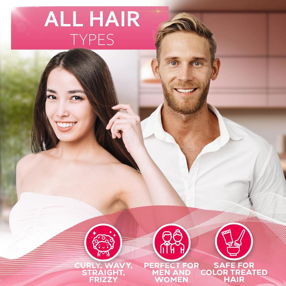 Bellisso thin hair spot application demonstrates targeted nourishment on roots.