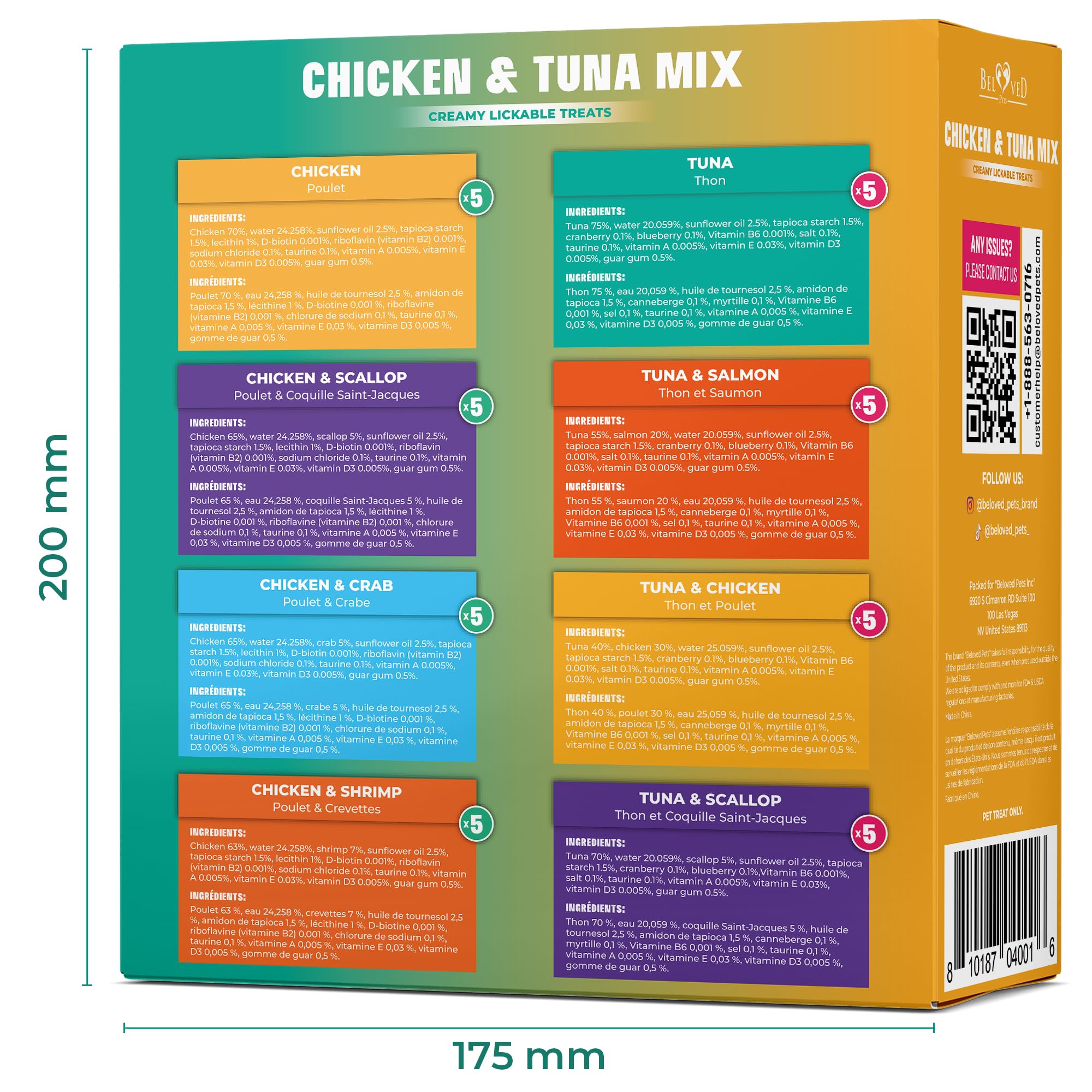 Beloved Pets bulk-pack 20-40 tubes for convenient, value-friendly feeding