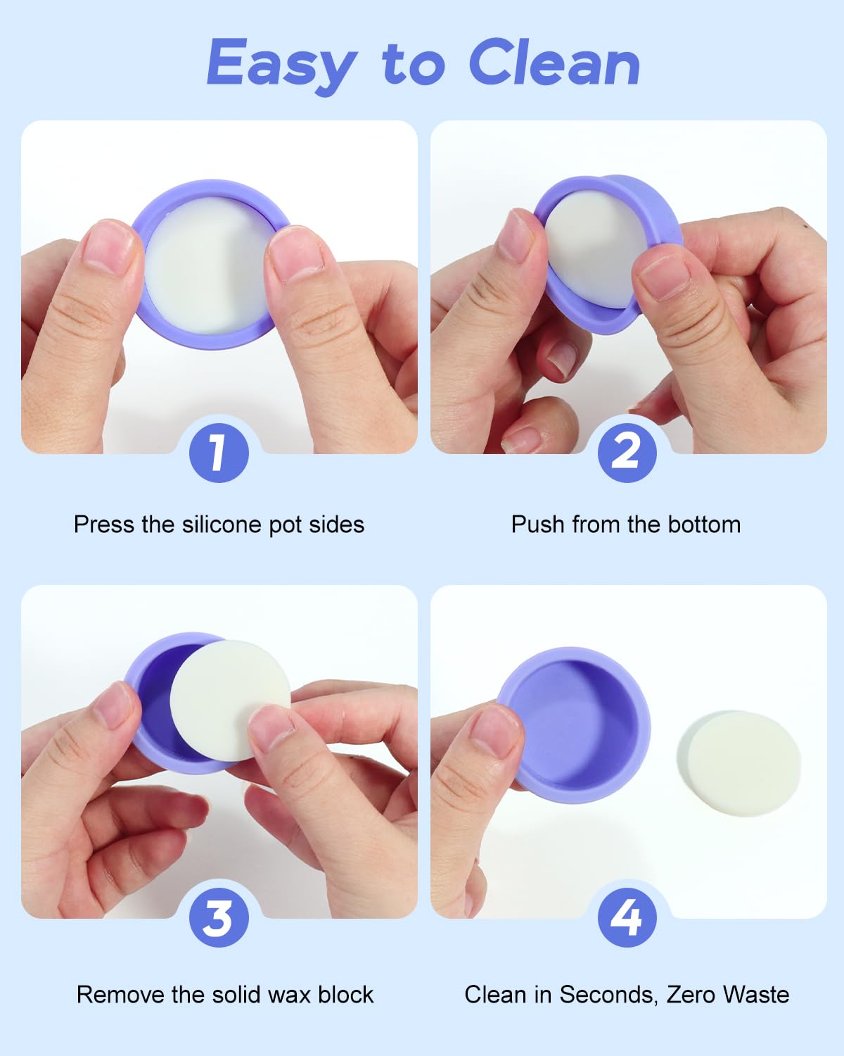 Beloving post-wax wipes 15 to soothe pores after waxing.