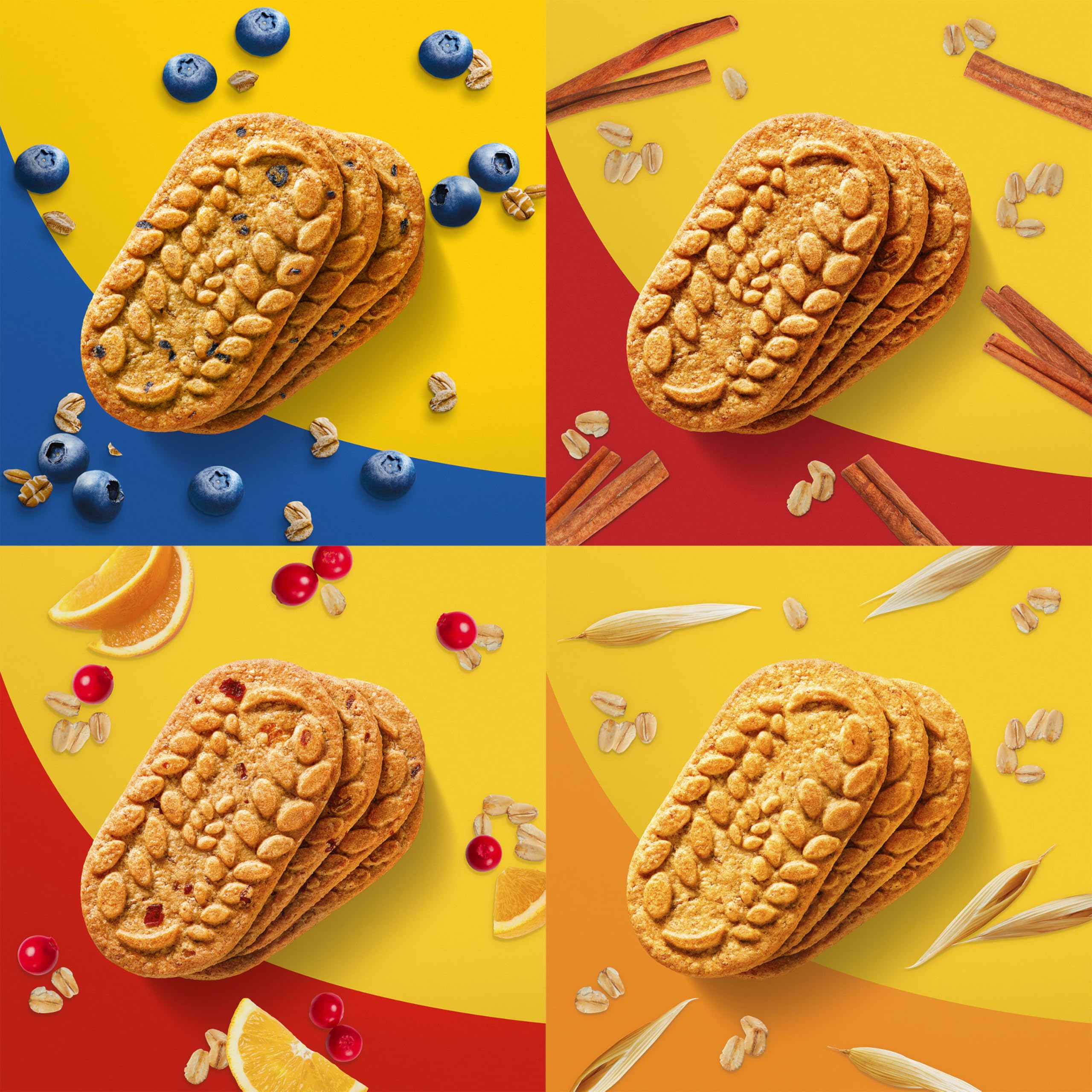 Belvita Breakfast Biscuits on-the-go image, convenient four-biscuit packs for travel