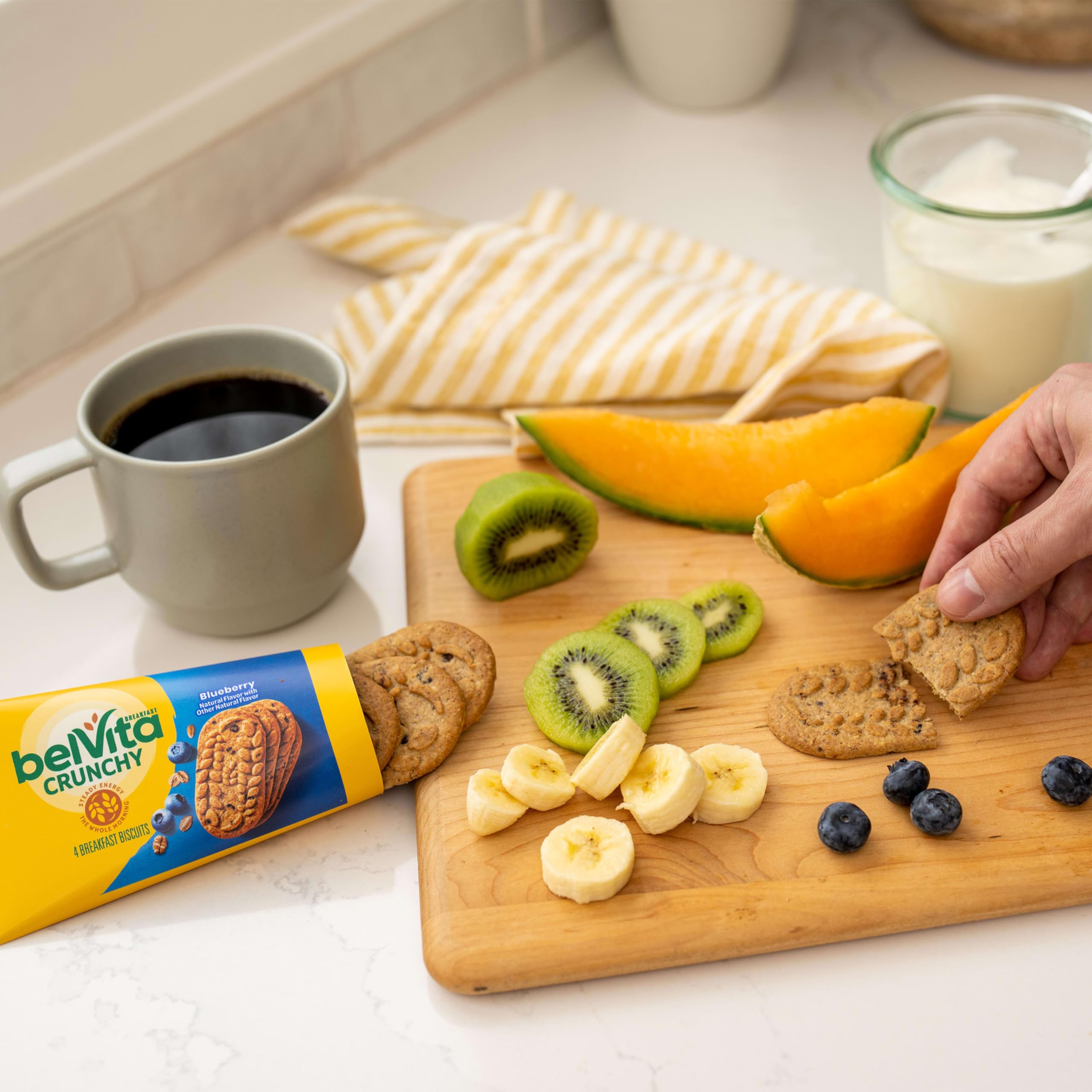 Belvita Breakfast Biscuits office-snack, ready-to-eat crunch at your desk