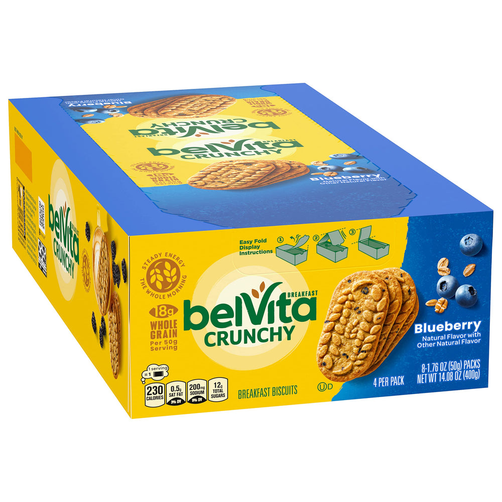 Office break room with Belvita Breakfast Biscuits for easy energy