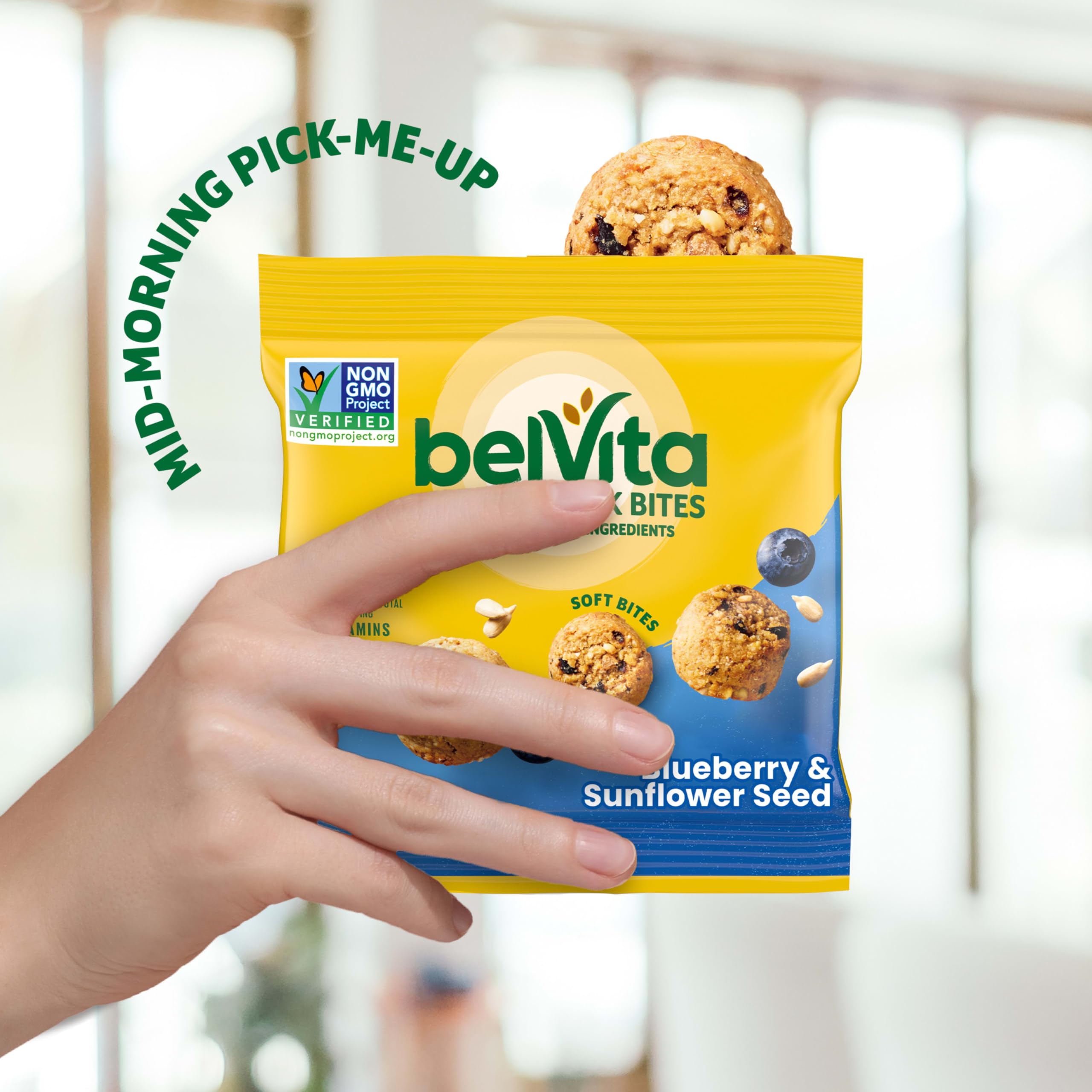 Whole grain goodness in each Belvita bite.