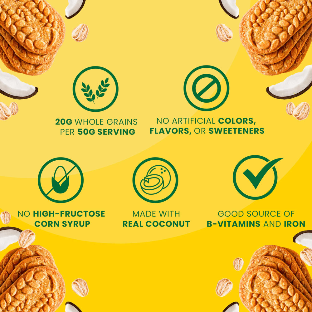 Belvita Toasted Coconut biscuits four-pack ideal for office breaks.