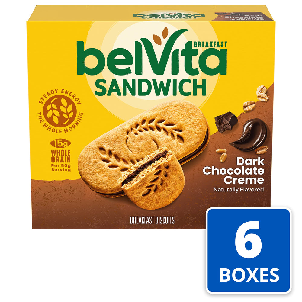 Belvita 50g serving shows 15g whole grain and 3g fiber.