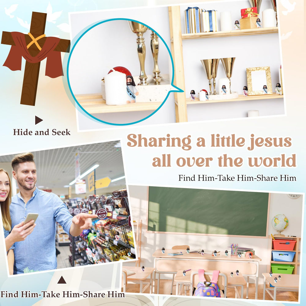 Bememo Jesus figure cassock pink brightens Easter displays and egg hunts