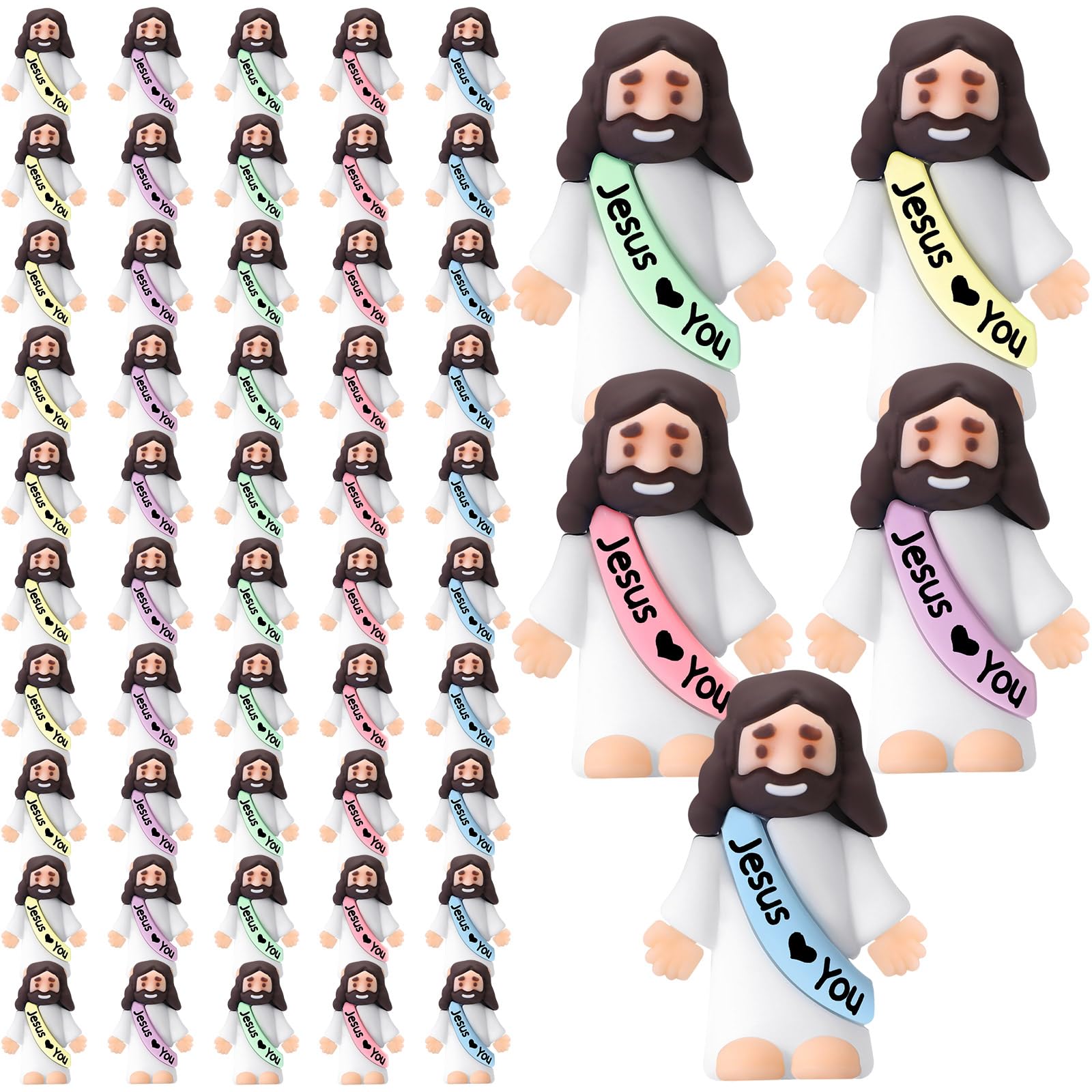 Bememo Jesus figure cassock yellow decorative Easter color accent for tables