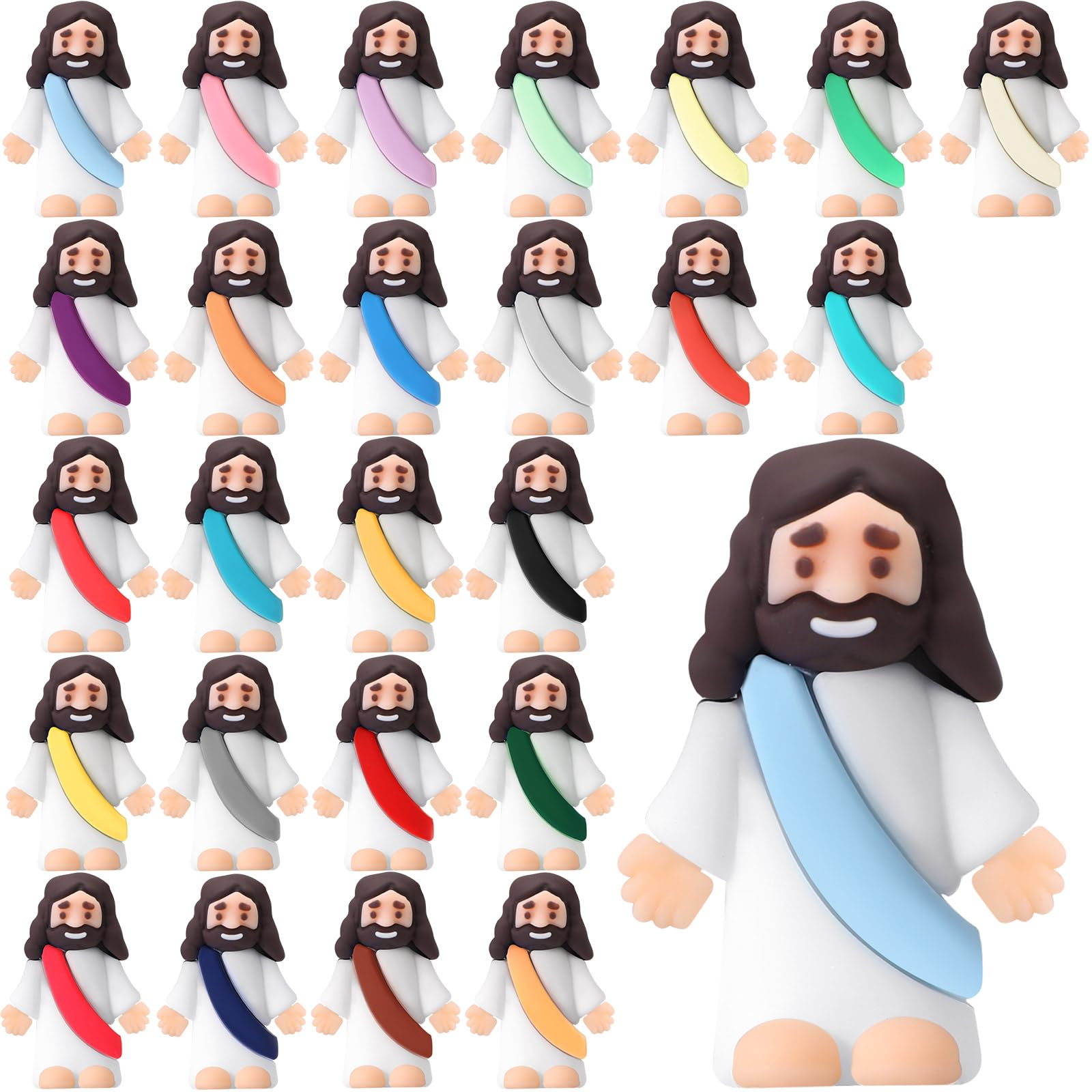 Bememo little Jesus figures pack: 25 durable keepsakes for Easter crafts