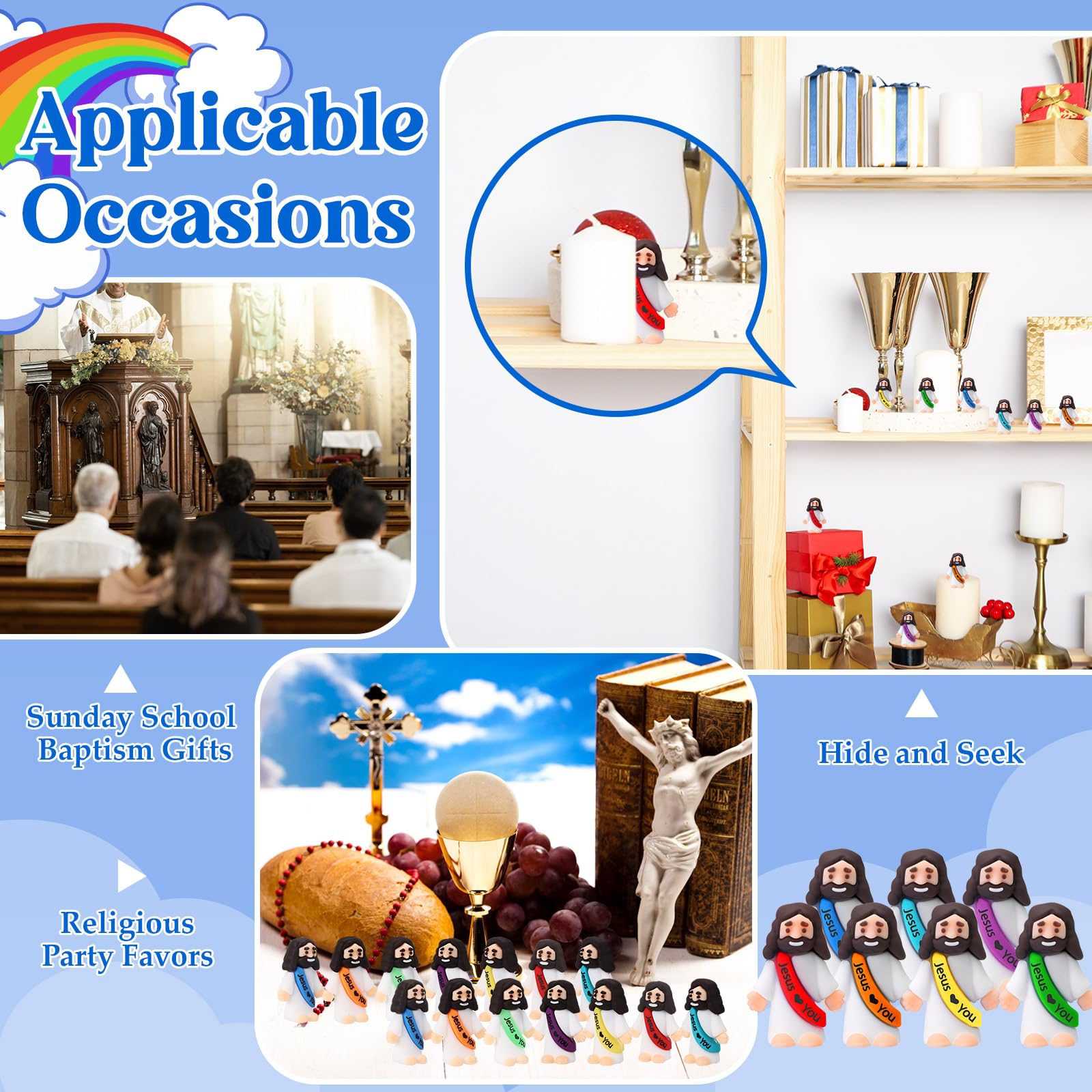 Bememo multicolor figures ideal for gifts and church displays