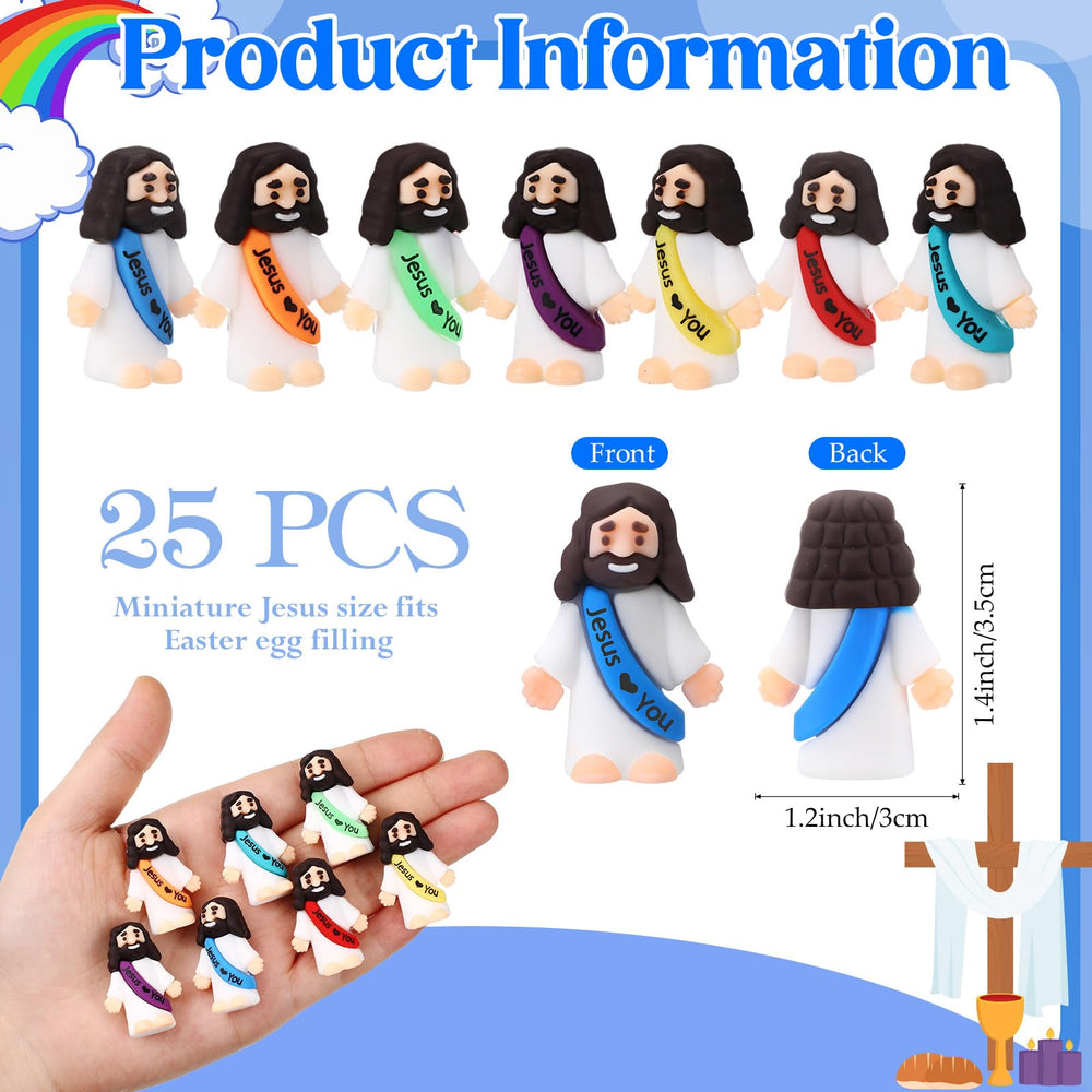 Bememo mini Jesus figures with smooth surfaces for safe handling