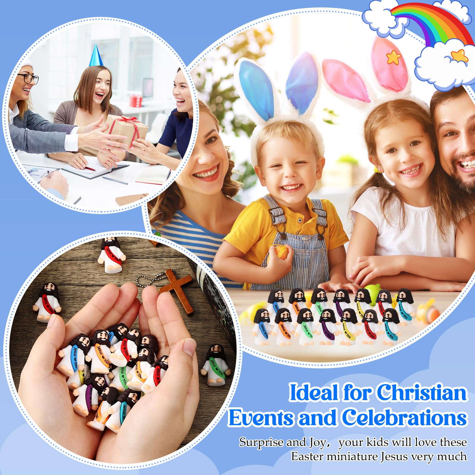 Bememo religious mini figures are lightweight and long-lasting