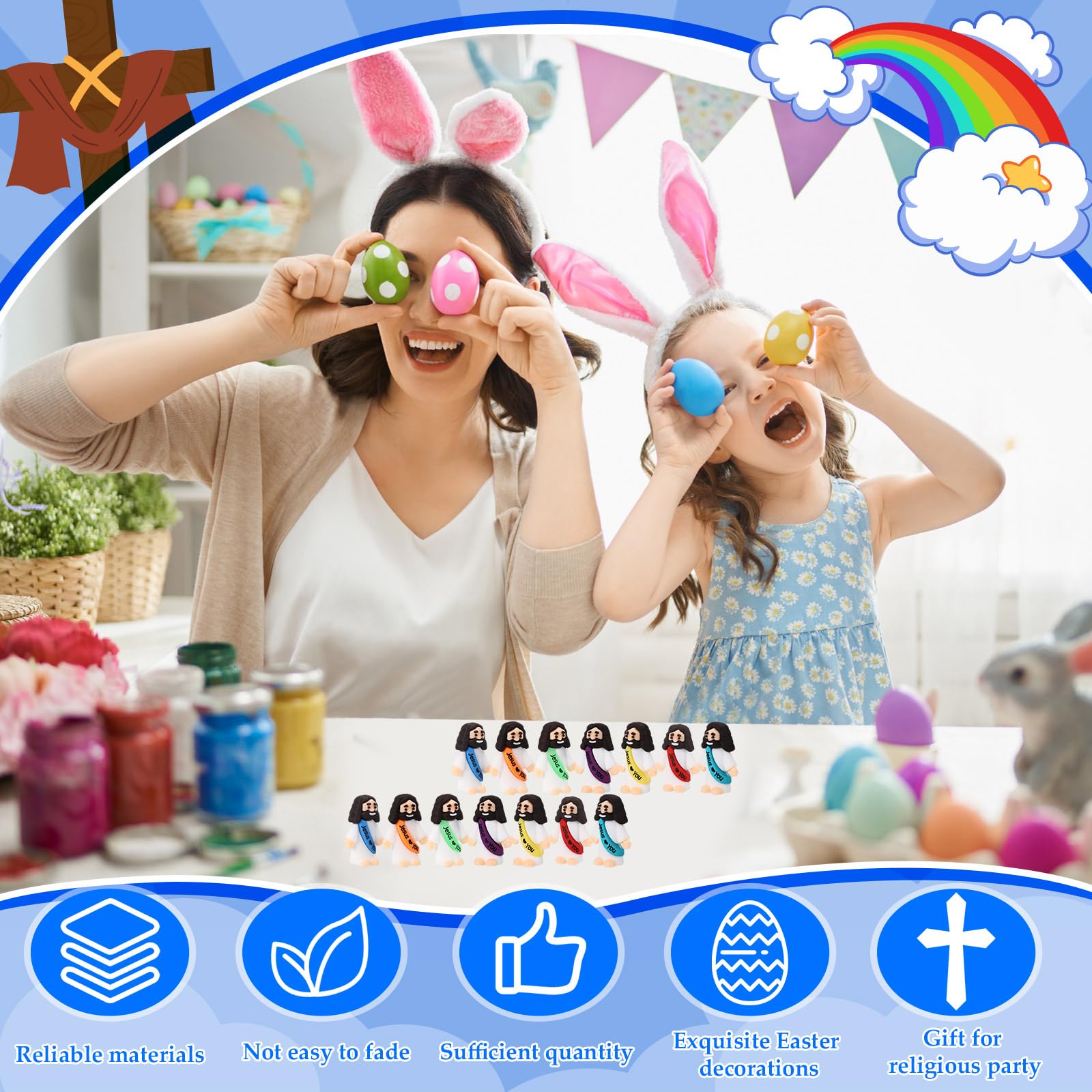 Bememo small-size figures suit Easter tables and home accents