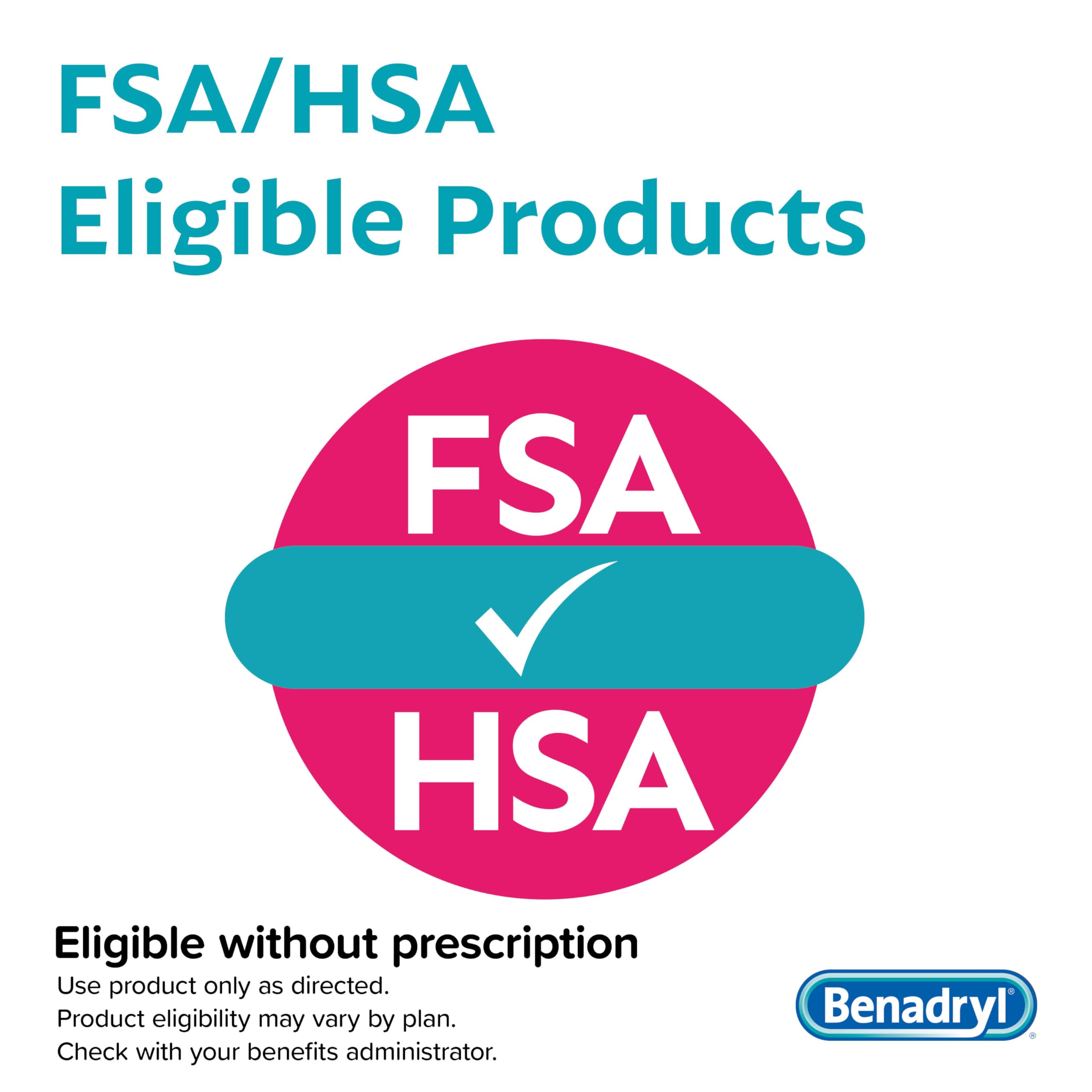 Benadryl 2% diphenhydramine label close-up emphasizing active ingredient.