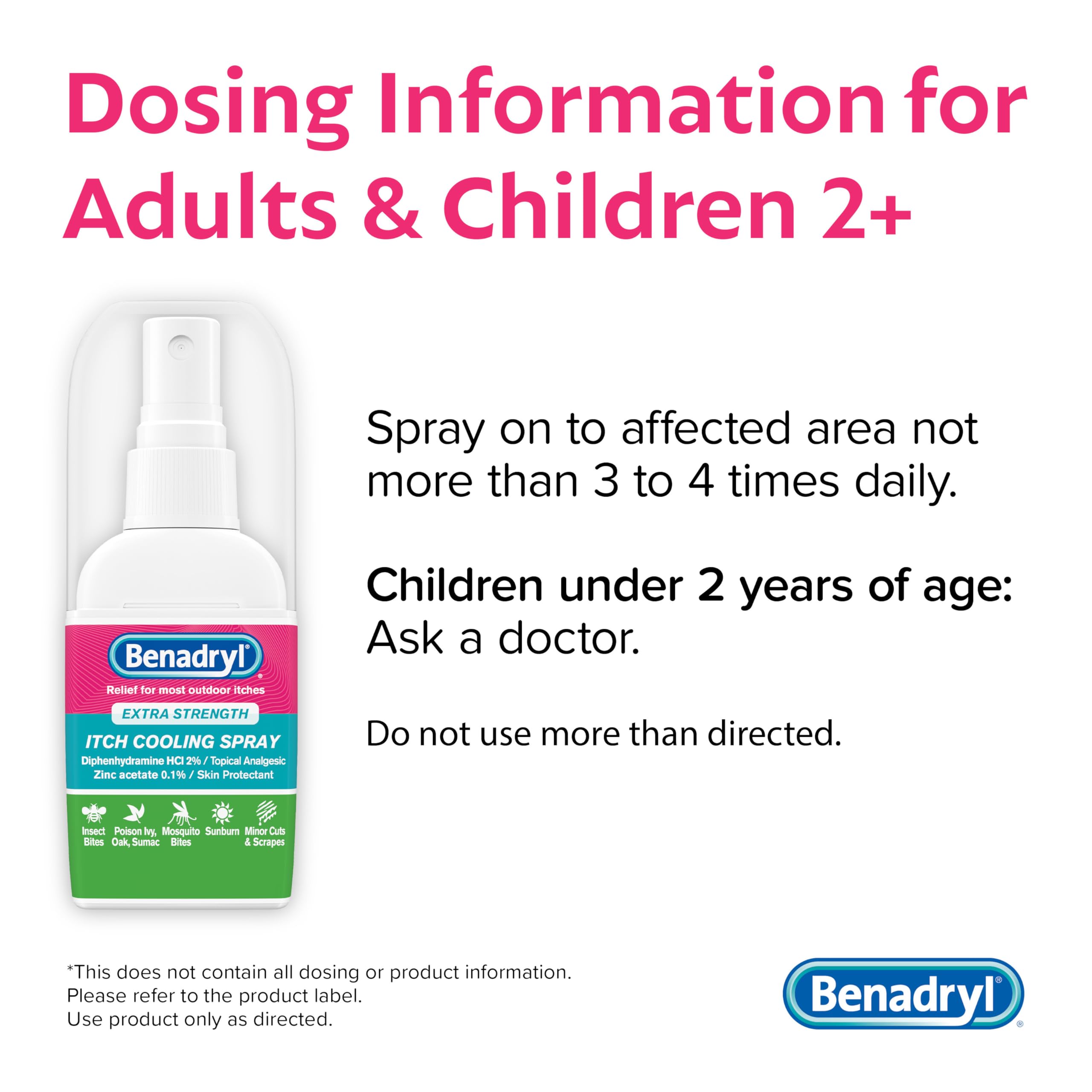 Zinc acetate component protecting irritated skin during minor rash relief.