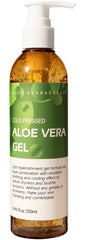 Benatu Aloe Vera Gel face bottle showing soothing hydration for daily skin care.