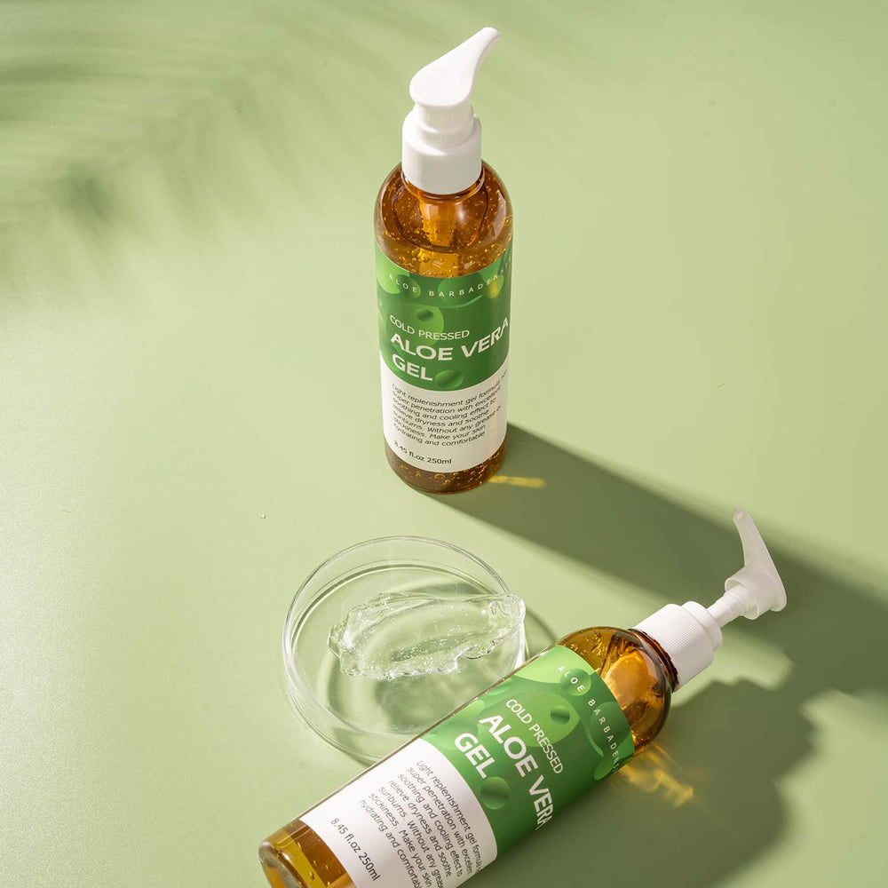 Benatu Aloe Vera Gel texture closeup highlights natural, non-greasy absorption.
