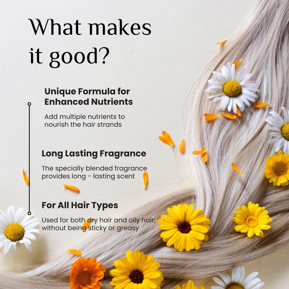 Benatu hair perfume argan rosehip oil blend nourishes while fragrance lingers.