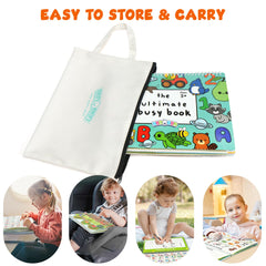 BenBen Busy Book includes 30 activities covering numbers, letters, and more for early learning.