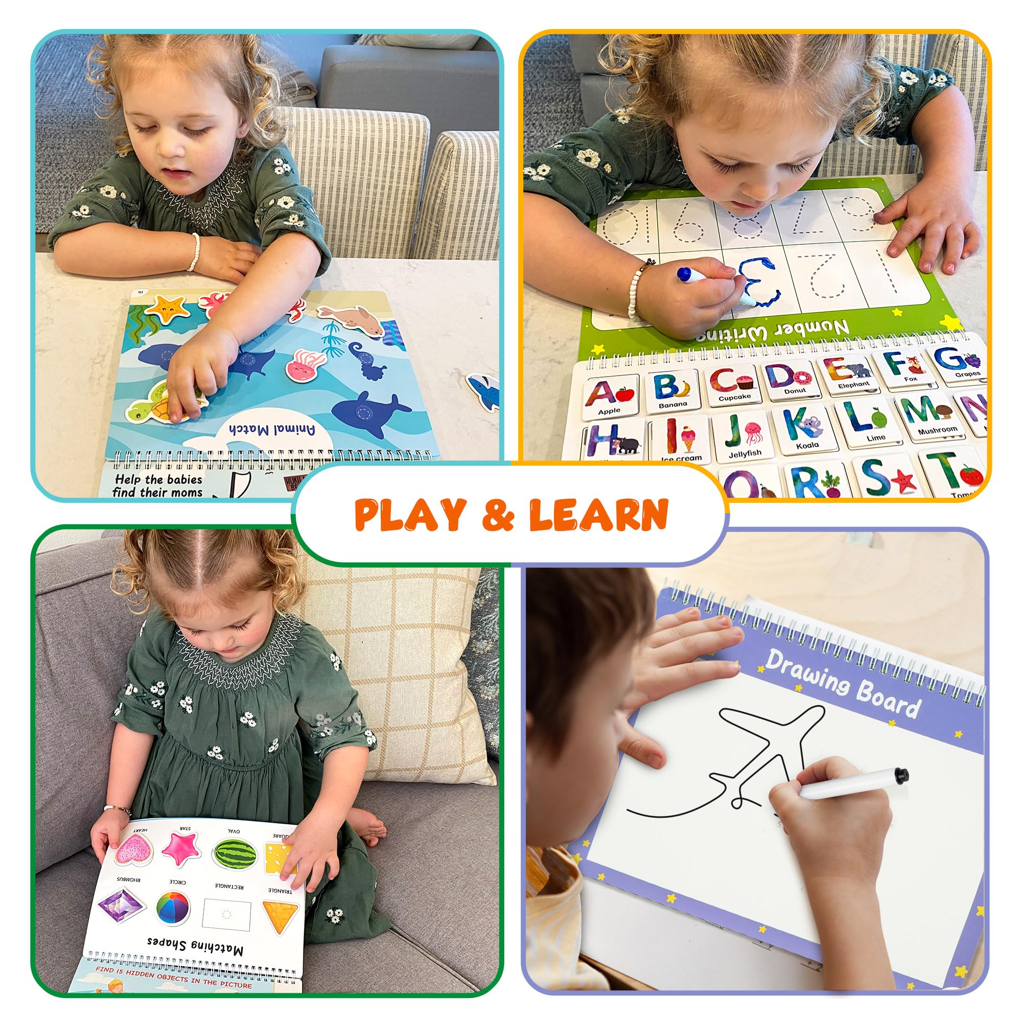 BenBen Busy Book can aid autism learning materials and speech therapy exercises.