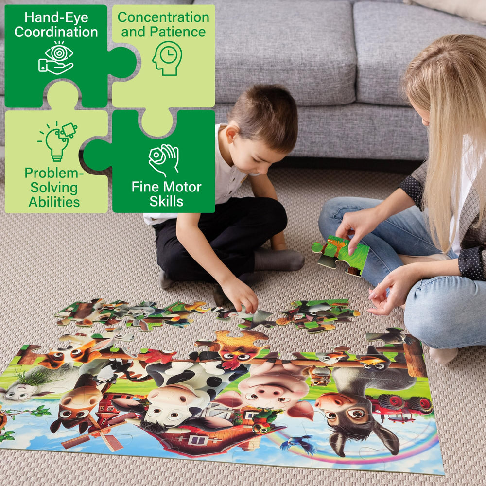 BenBen floor puzzle educational-fun invites adults and kids to solve together.