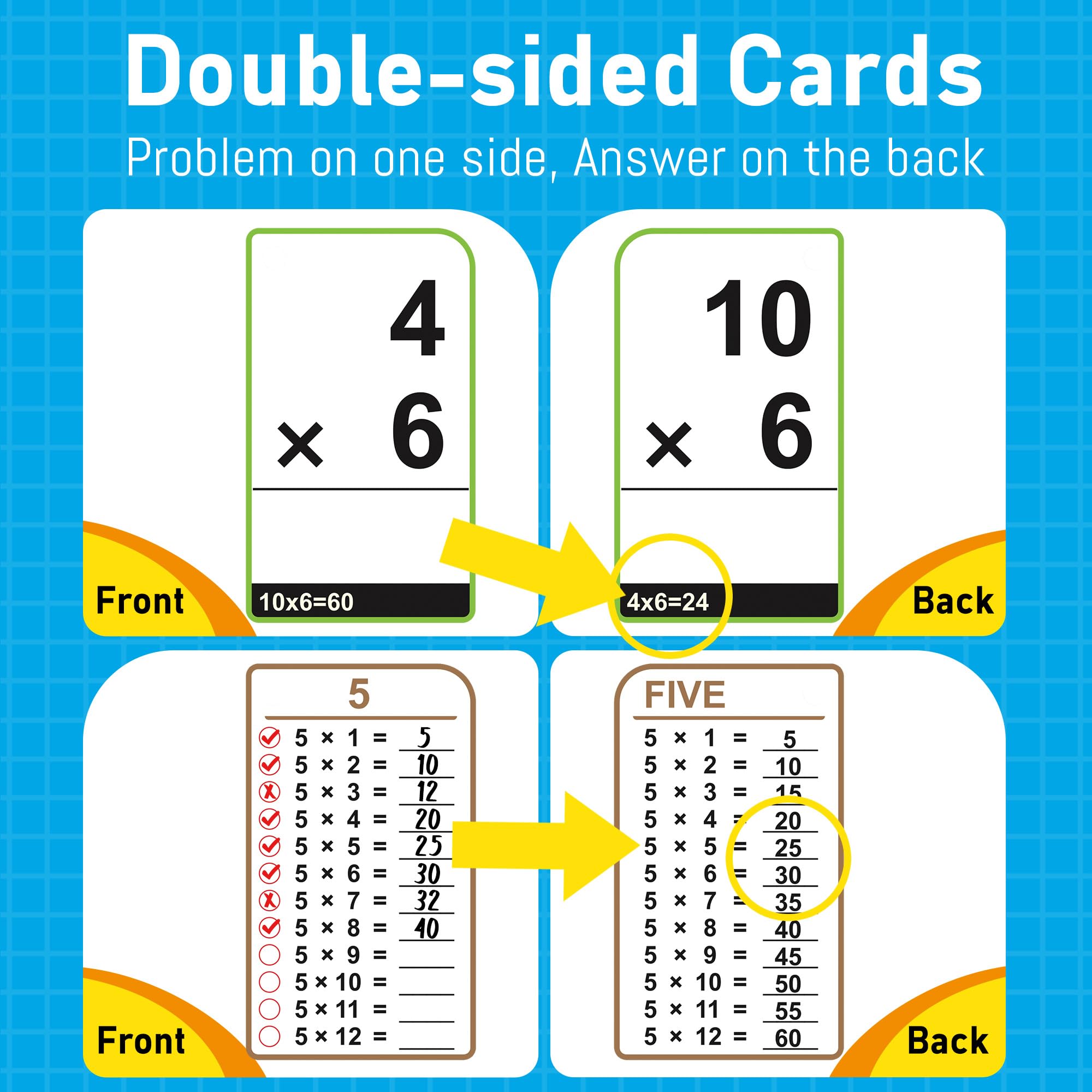 BenBen flash cards with color-coded rings aiding quick sorting and flipping.
