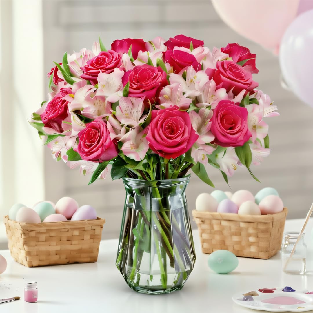 Benchmark Bouquets pink alstroemeria close-up showing delicate petals and color.