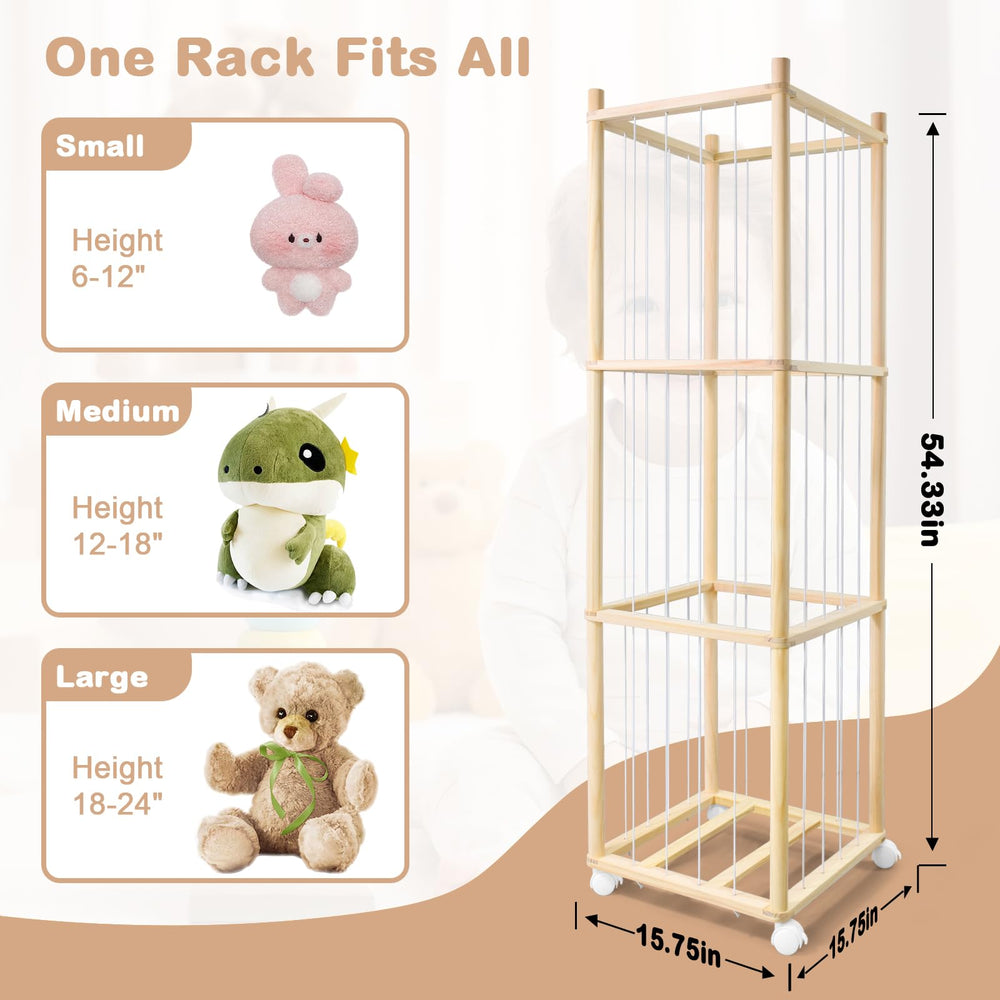 BENCHRY stuffed animal zoo storage assembly guide illustrates straightforward setup.