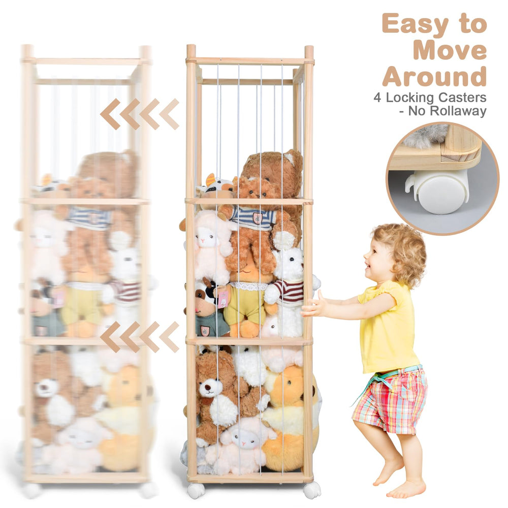 BENCHRY stuffed animal zoo storage gift sign included for a charming surprise.