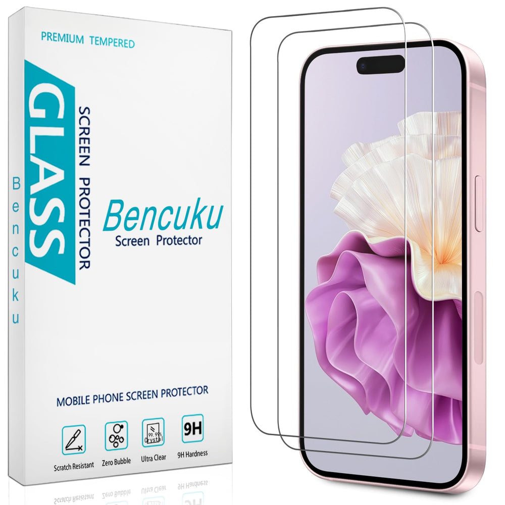 Bencuku iPhone 16 Plus screen protector provides full coverage and smooth touch sensitivity.