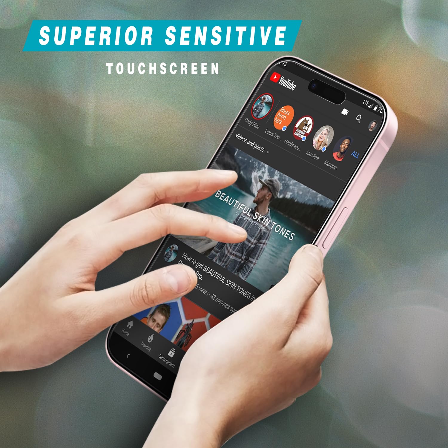 Bencuku glass with 2.5D rounded edges for comfortable grip.