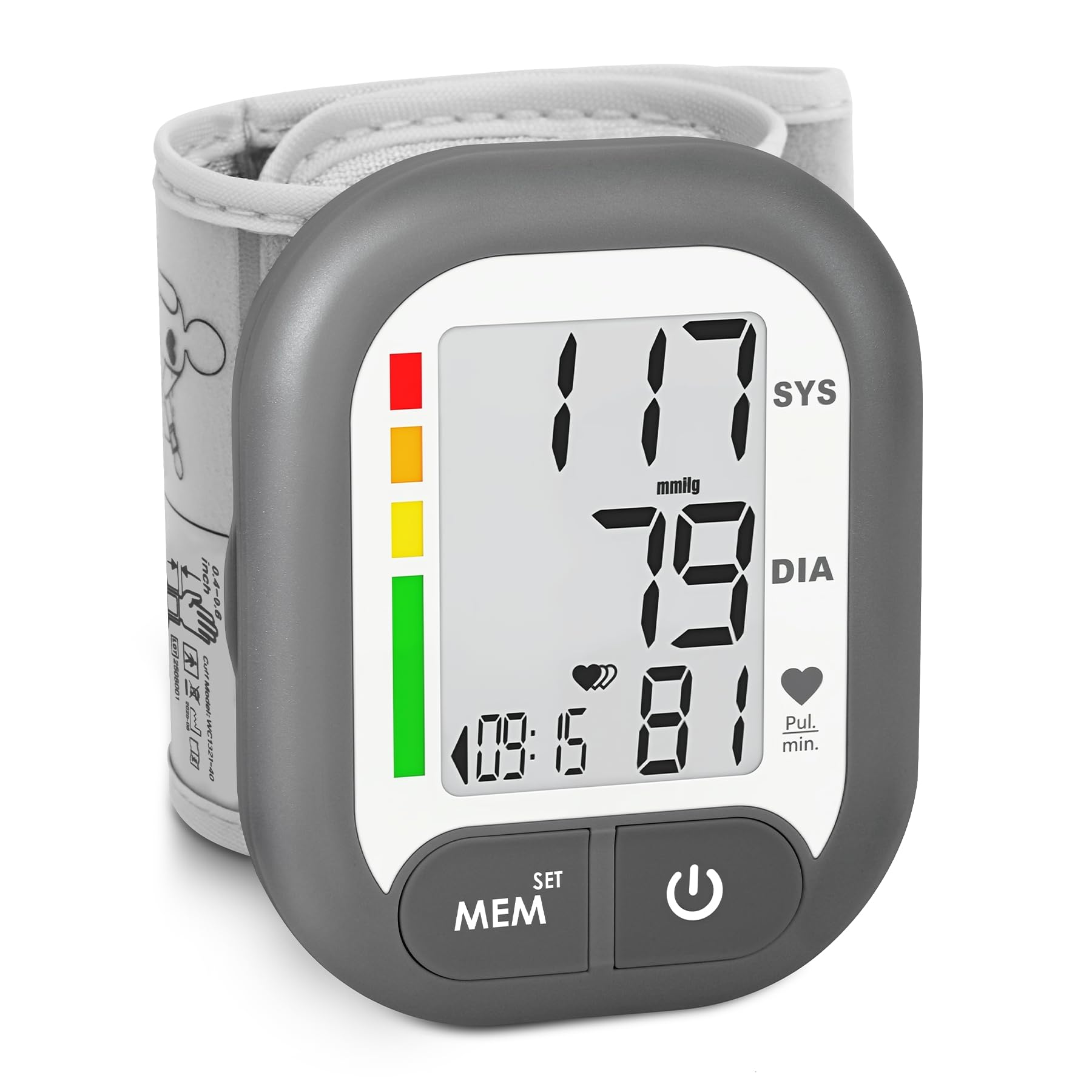 BENECEN Blood Pressure Monitor front view with clear display for quick home readings.