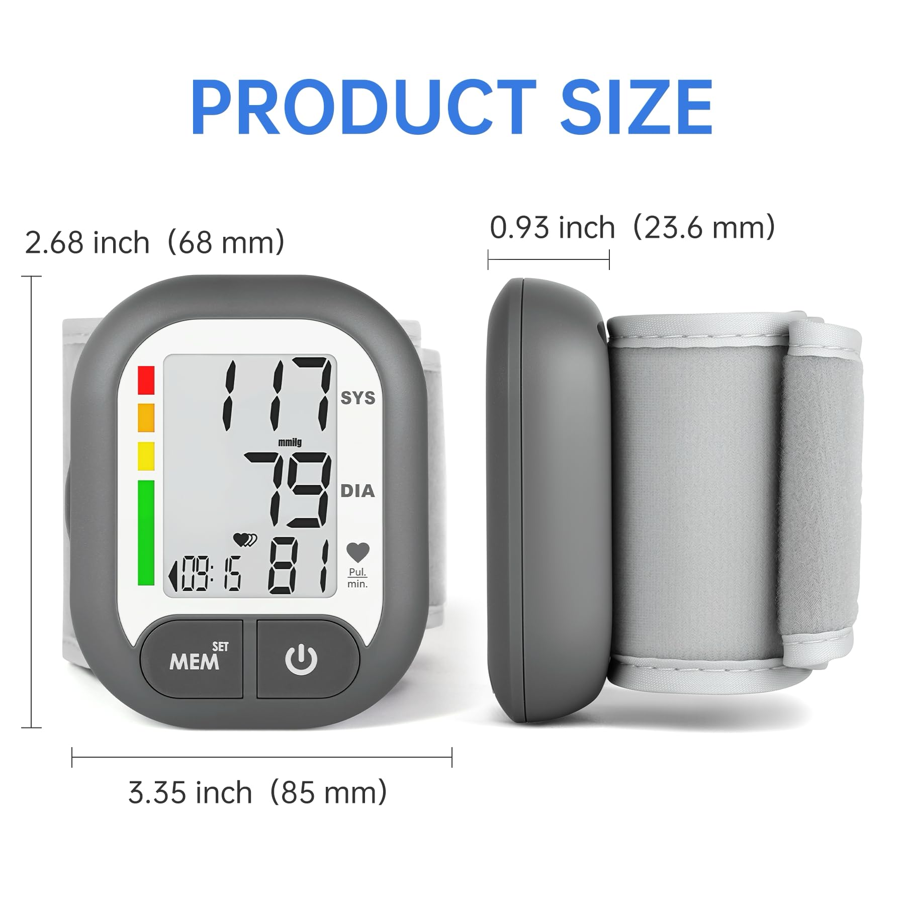 BENECEN Blood Pressure Monitor portable design for home or travel.