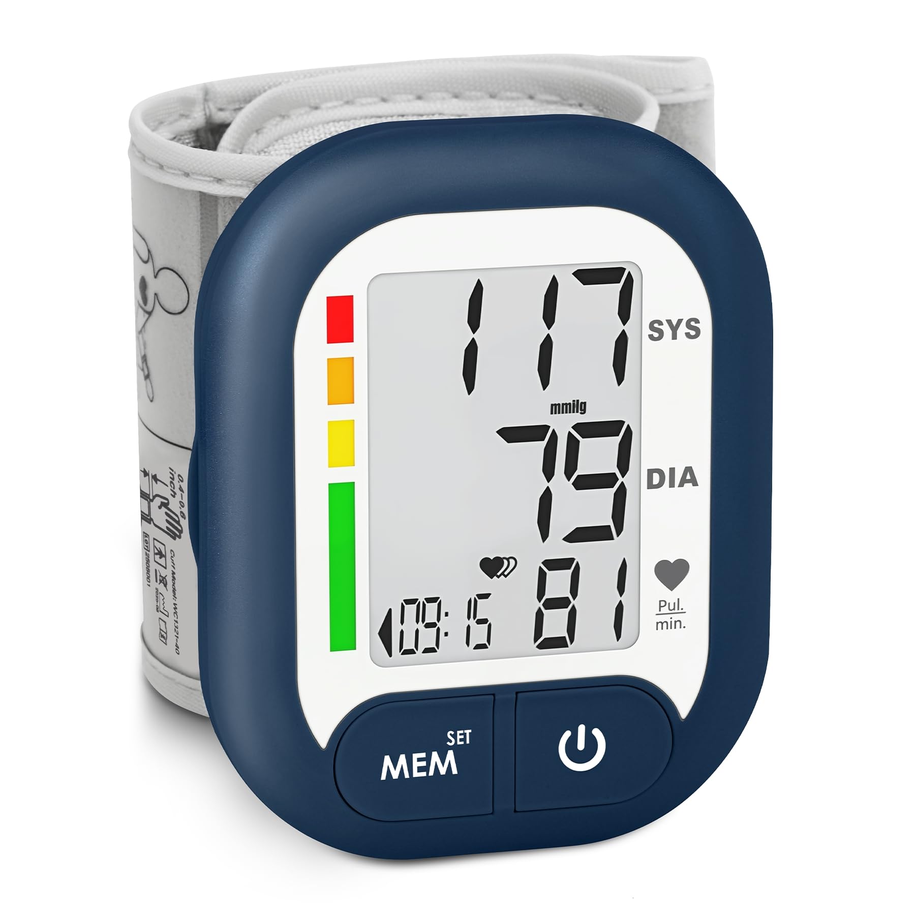BENECEN BP Monitor wrist cuff for quick at-home readings with one-handed use.