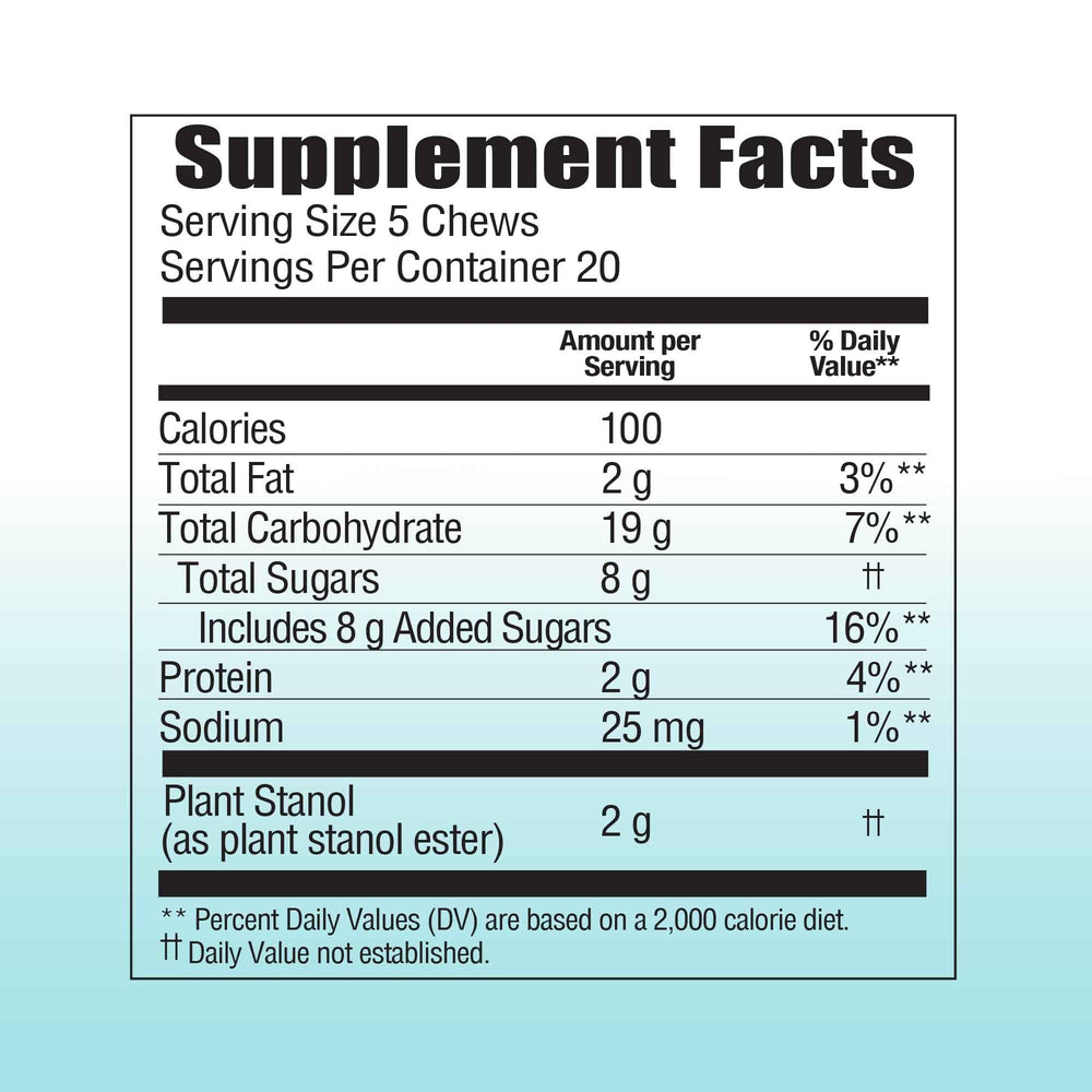 Benecol Soft Chews plant stanol ingredient supports cholesterol management potential