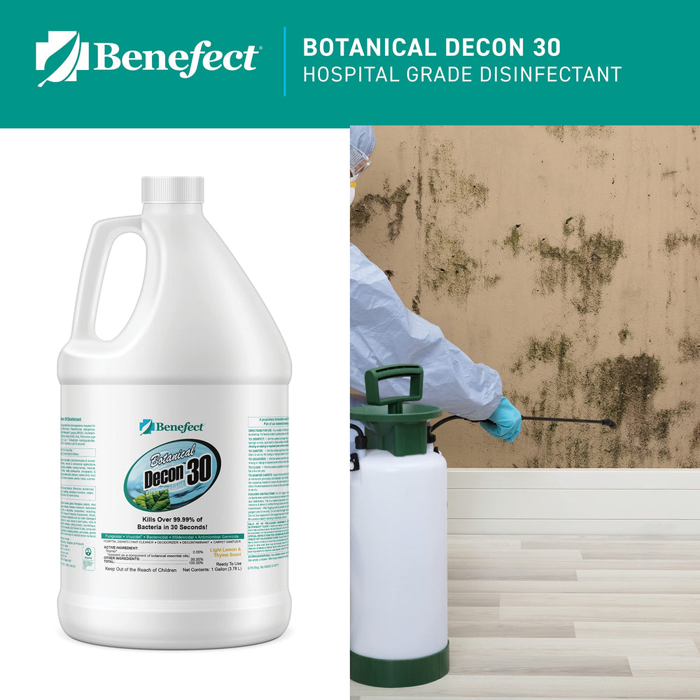 Benefect Decon 30 disinfectant showing fast 30-second action