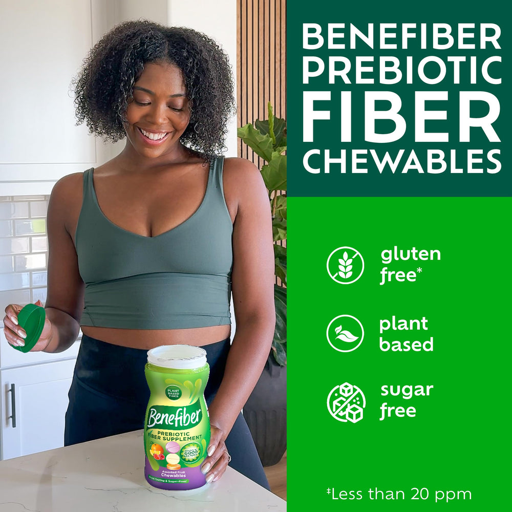 Benefiber daily-dose instructions graphic suggests recommended use schedule