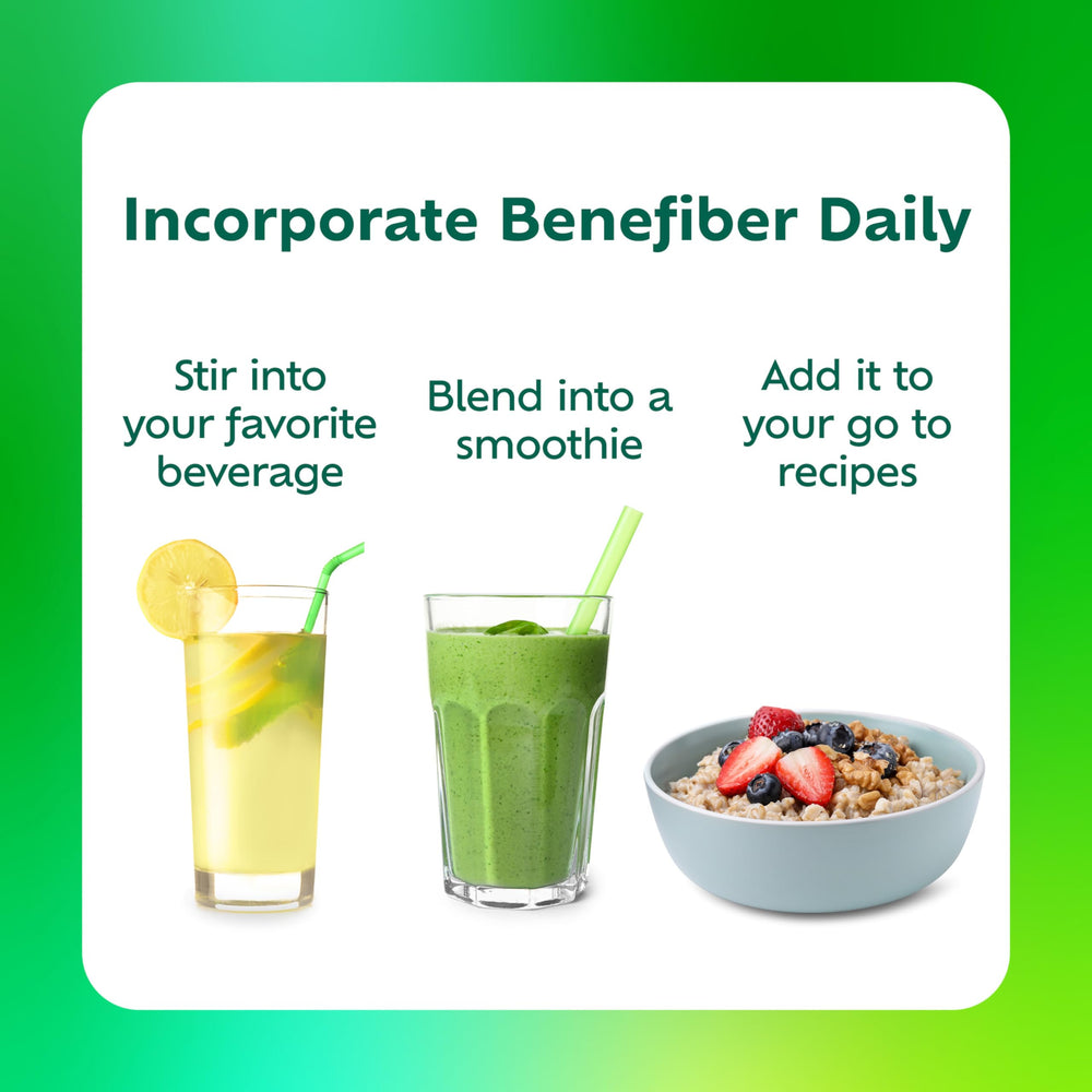 Benefiber packaging highlights ginseng for mental energy during daily tasks